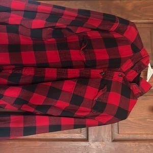 american eagle flannel size XL